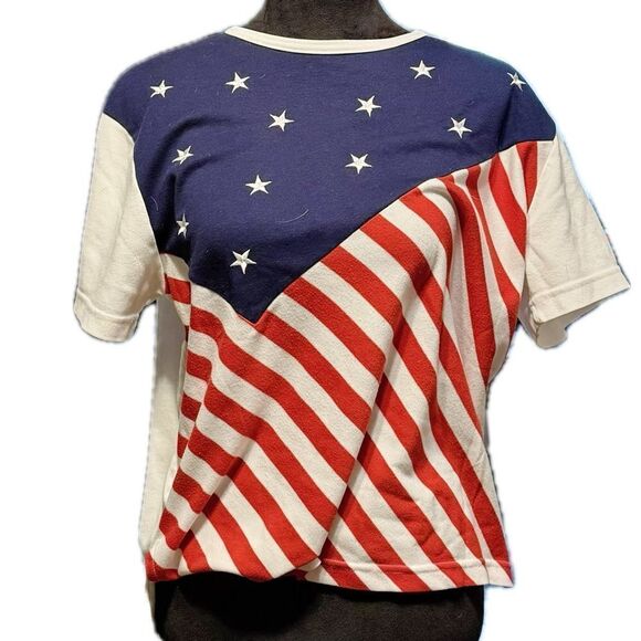 Consorts women’s size medium American flag printed T-shirt - Picture 1 of 6